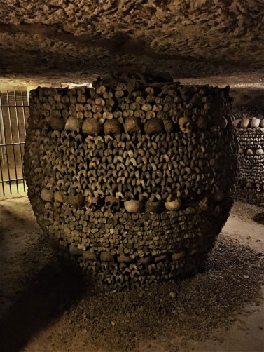 paris catacombs crypt passion christ skulls bones death